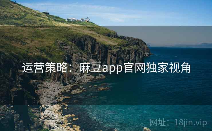 运营策略：麻豆app官网独家视角