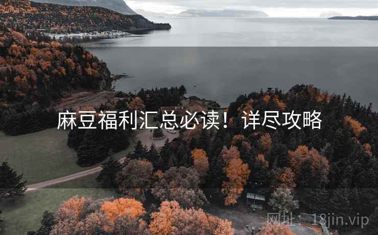 麻豆福利汇总必读！详尽攻略