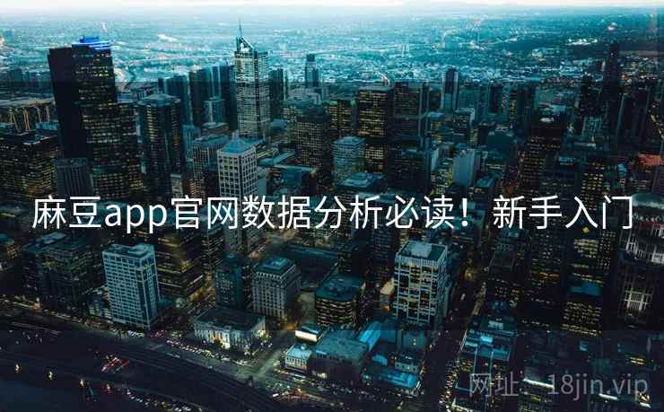 麻豆app官网数据分析必读！新手入门