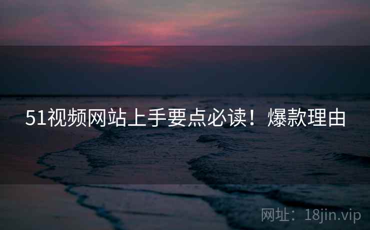 51视频网站上手要点必读！爆款理由
