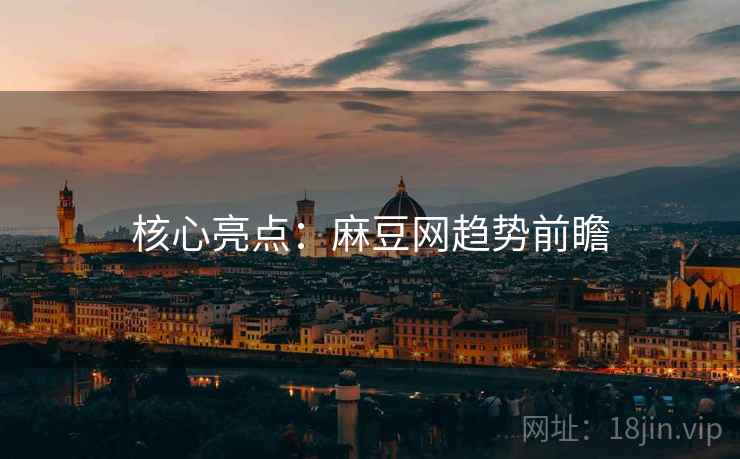 核心亮点：麻豆网趋势前瞻