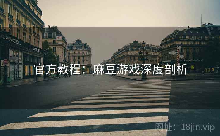 官方教程：麻豆游戏深度剖析