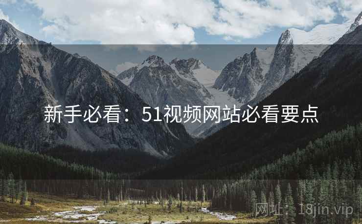 新手必看：51视频网站必看要点