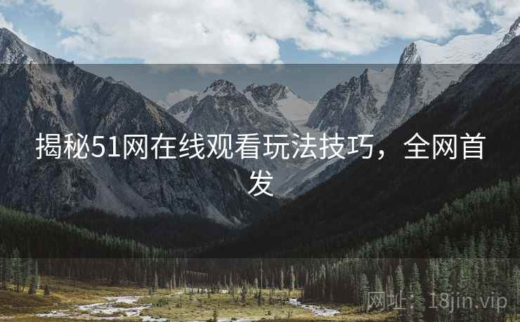 揭秘51网在线观看玩法技巧，全网首发