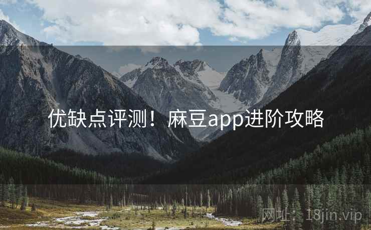 优缺点评测！麻豆app进阶攻略