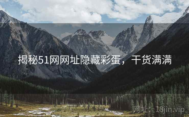 揭秘51网网址隐藏彩蛋，干货满满