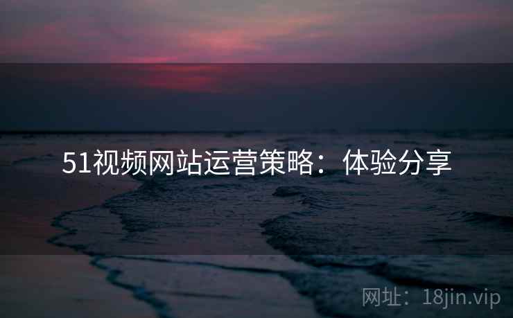 51视频网站运营策略：体验分享