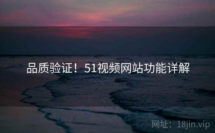 品质验证！51视频网站功能详解